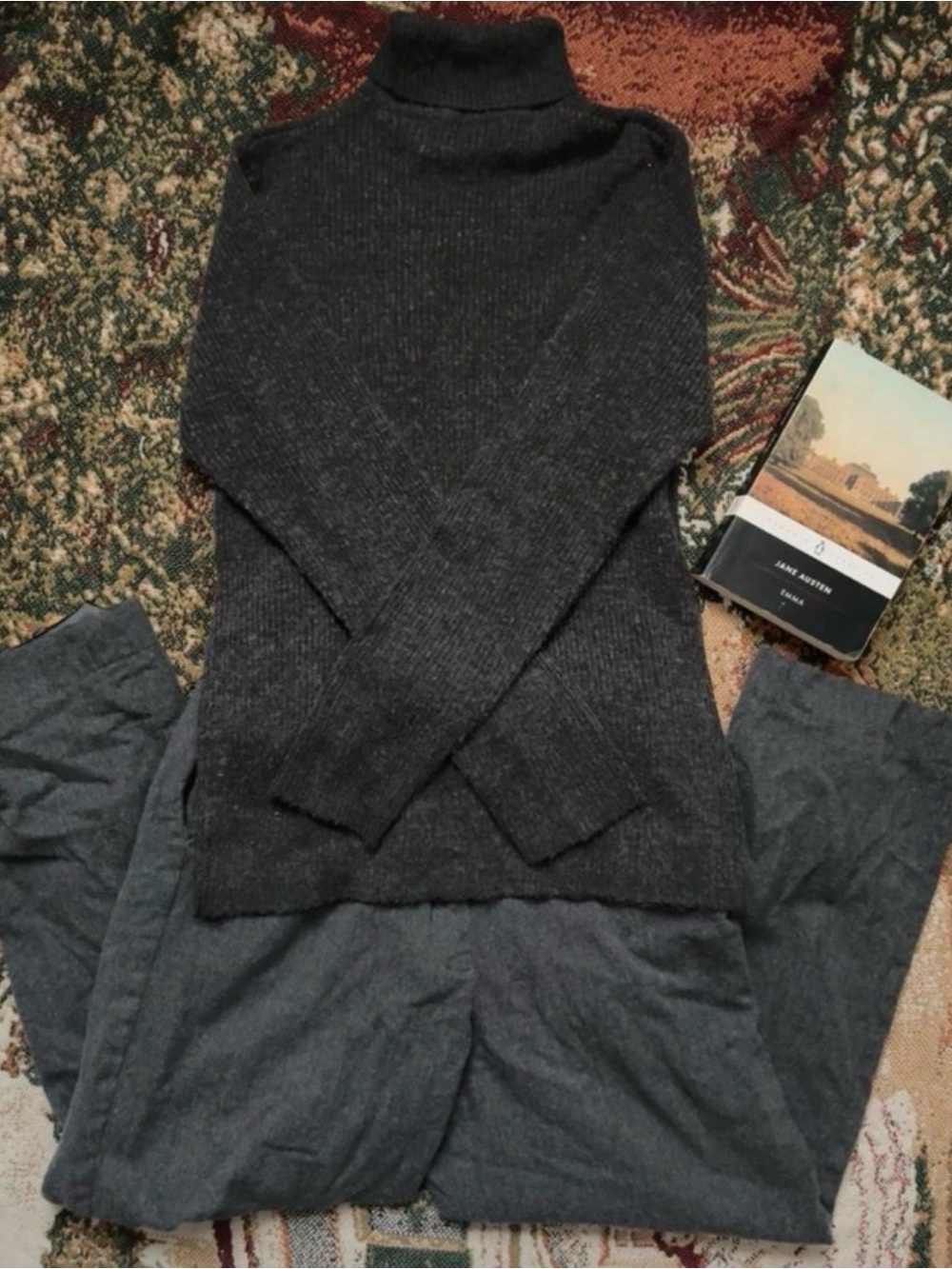 Women’s Vintage Grey Turtleneck